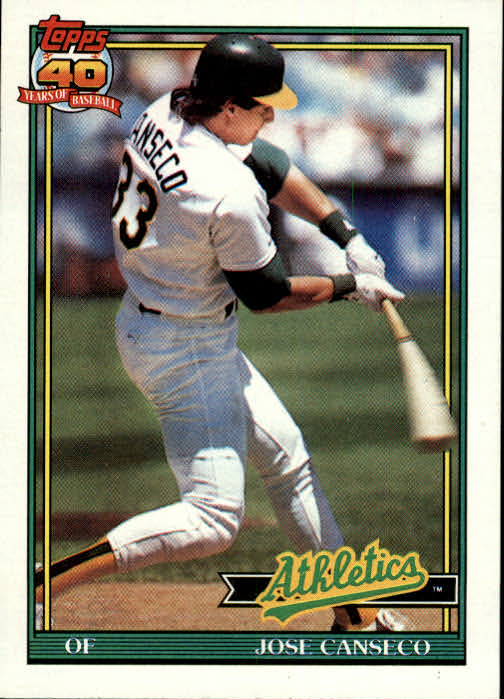 1991 Topps #700 Jose Canseco