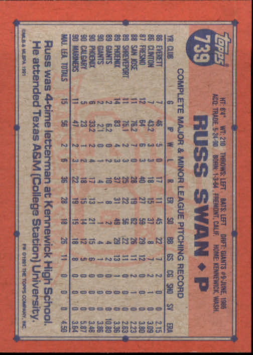 B2215- 1991 Topps Baseball Cards 723-792 +Rookies -You Pick- 15+ FREE US SHIP - Picture 33 of 139