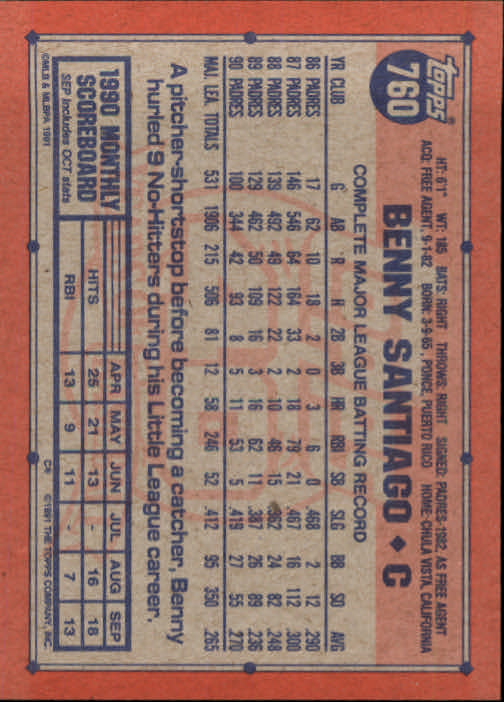 B2215- 1991 Topps Baseball Cards 723-792 +Rookies -You Pick- 15+ FREE US SHIP - Picture 75 of 139