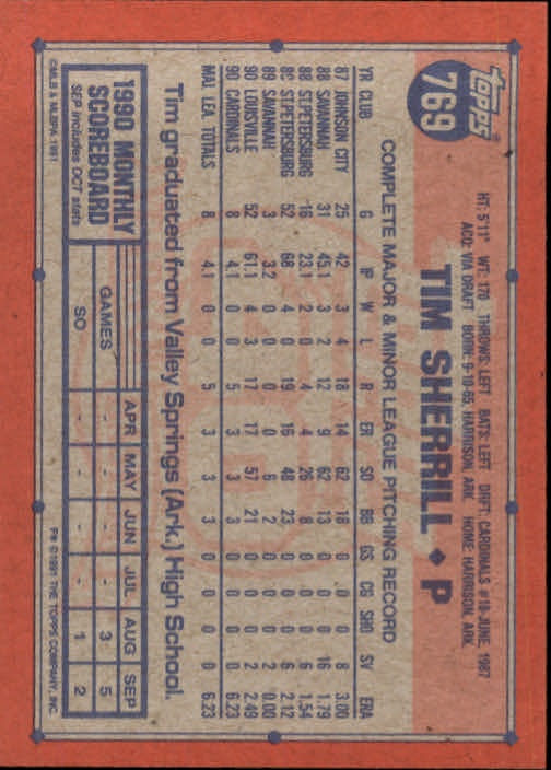 B2215- 1991 Topps Baseball Cards 723-792 +Rookies -You Pick- 15+ FREE US SHIP - Picture 93 of 139
