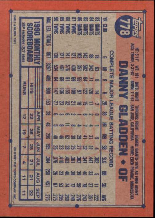 B2215- 1991 Topps Baseball Cards 723-792 +Rookies -You Pick- 15+ FREE US SHIP - Picture 111 of 139