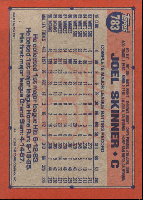 B2215- 1991 Topps Baseball Cards 723-792 +Rookies -You Pick- 15+ FREE US SHIP - Picture 123 of 139