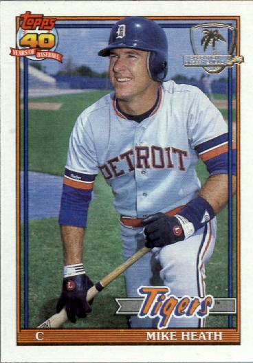 1991 Topps Desert Shield #412 Dave Bergman Detroit Tigers Baseball Card 