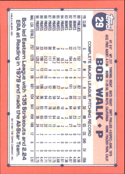B6824- 1991 Topps Tiffany Baseball Cards 1-200 -You Pick- 15+ FREE US SHIP - Picture 47 of 359