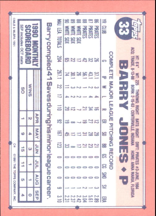 B6824- 1991 Topps Tiffany Baseball Cards 1-200 -You Pick- 15+ FREE US SHIP - Picture 55 of 359
