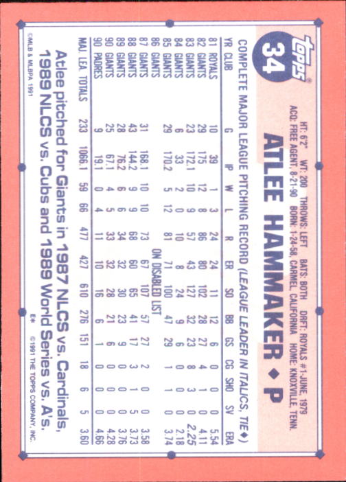 B6824- 1991 Topps Tiffany Baseball Cards 1-200 -You Pick- 15+ FREE US SHIP - Picture 57 of 359