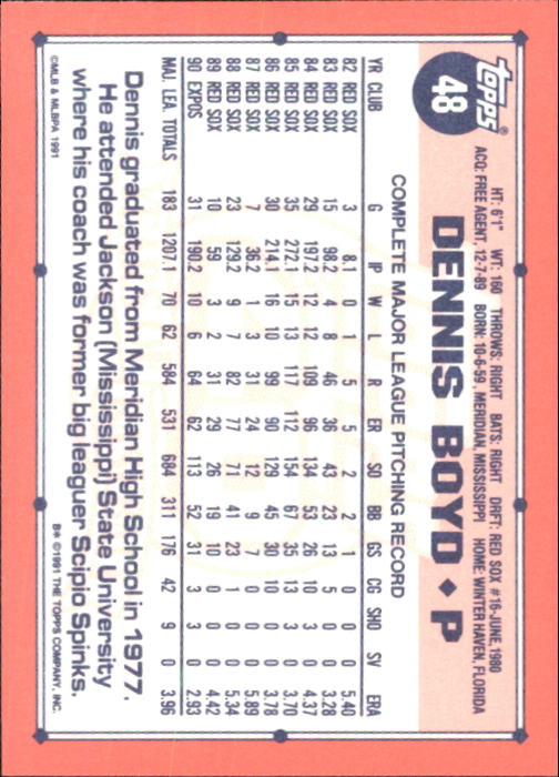 B6824- 1991 Topps Tiffany Baseball Cards 1-200 -You Pick- 15+ FREE US SHIP - Picture 83 of 359