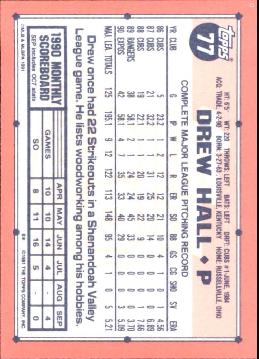 B6824- 1991 Topps Tiffany Baseball Cards 1-200 -You Pick- 15+ FREE US SHIP - Picture 141 of 359