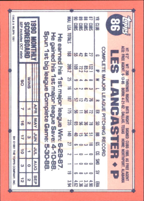 B6824- 1991 Topps Tiffany Baseball Cards 1-200 -You Pick- 15+ FREE US SHIP - Picture 155 of 359