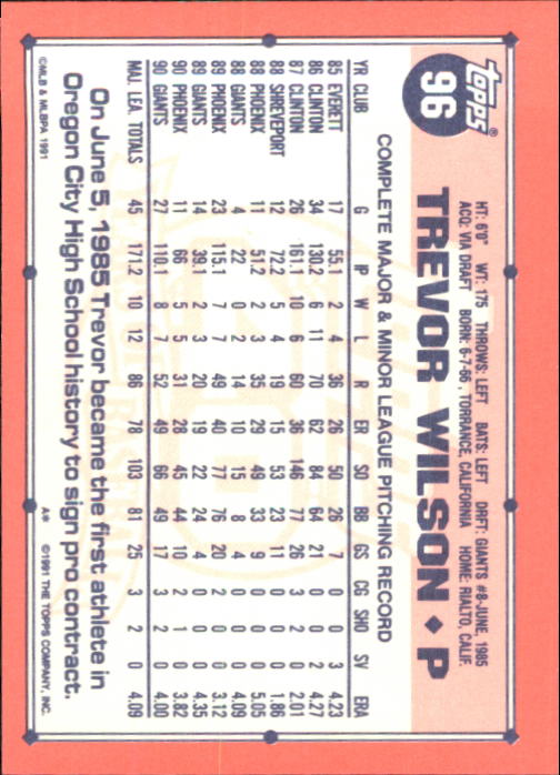 B6824- 1991 Topps Tiffany Baseball Cards 1-200 -You Pick- 15+ FREE US SHIP - Picture 173 of 359