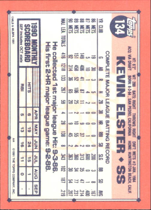 B6824- 1991 Topps Tiffany Baseball Cards 1-200 -You Pick- 15+ FREE US SHIP - Picture 243 of 359