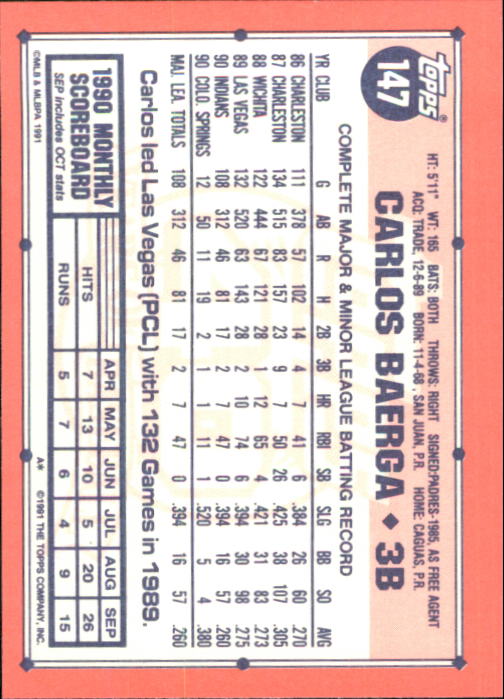 B6824- 1991 Topps Tiffany Baseball Cards 1-200 -You Pick- 15+ FREE US SHIP - Picture 267 of 359