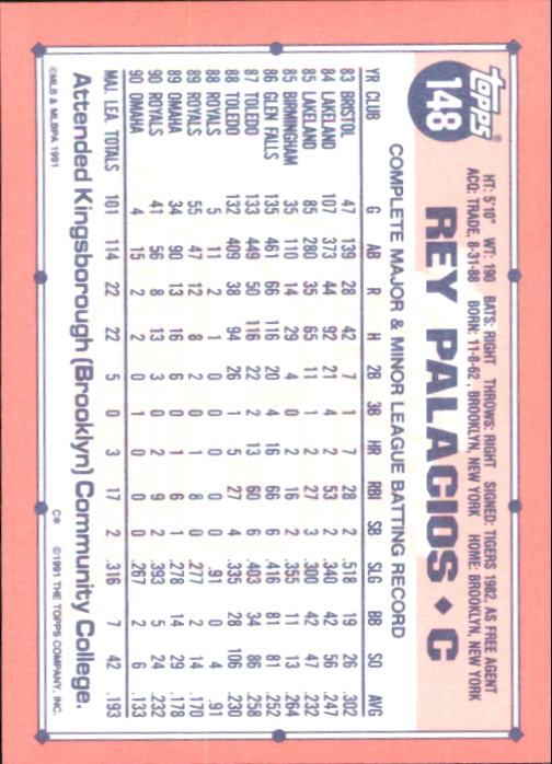 B6824- 1991 Topps Tiffany Baseball Cards 1-200 -You Pick- 15+ FREE US SHIP - Picture 269 of 359
