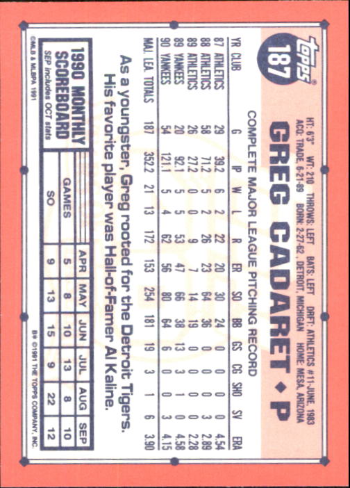 B6824- 1991 Topps Tiffany Baseball Cards 1-200 -You Pick- 15+ FREE US SHIP - Picture 337 of 359