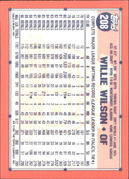 B6824- 1991 Topps Tiffany Baseball Card #s 201-400 -You Pick- 15+ FREE US SHIP - Picture 17 of 359