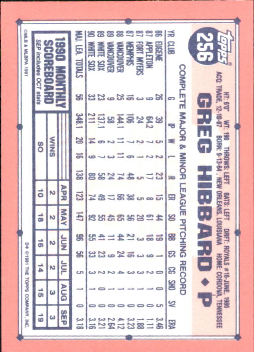 B6824- 1991 Topps Tiffany Baseball Card #s 201-400 -You Pick- 15+ FREE US SHIP - Picture 107 of 359