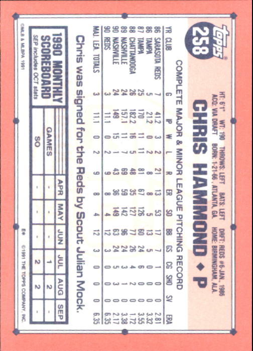 B6824- 1991 Topps Tiffany Baseball Card #s 201-400 -You Pick- 15+ FREE US SHIP - Picture 111 of 359