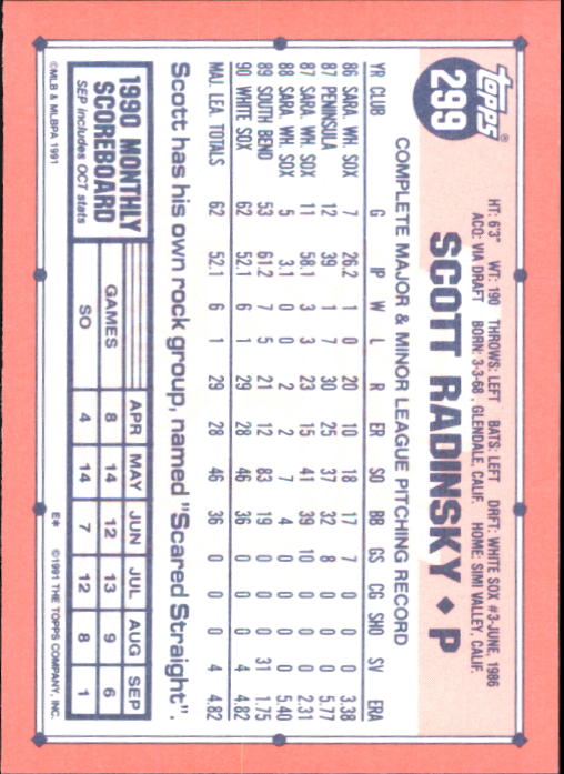 B6824- 1991 Topps Tiffany Baseball Card #s 201-400 -You Pick- 15+ FREE US SHIP - Picture 185 of 359