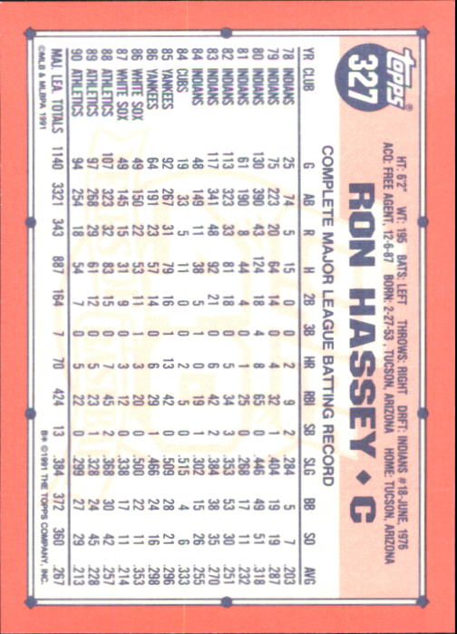 B6824- 1991 Topps Tiffany Baseball Card #s 201-400 -You Pick- 15+ FREE US SHIP - Picture 237 of 359