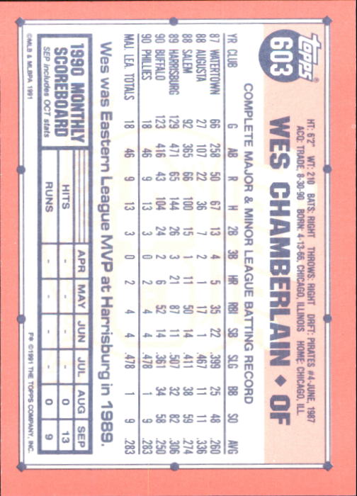 B6824- 1991 Topps Tiffany Baseball Card #s 601-792 -You Pick- 15+ FREE US SHIP - Picture 7 of 355