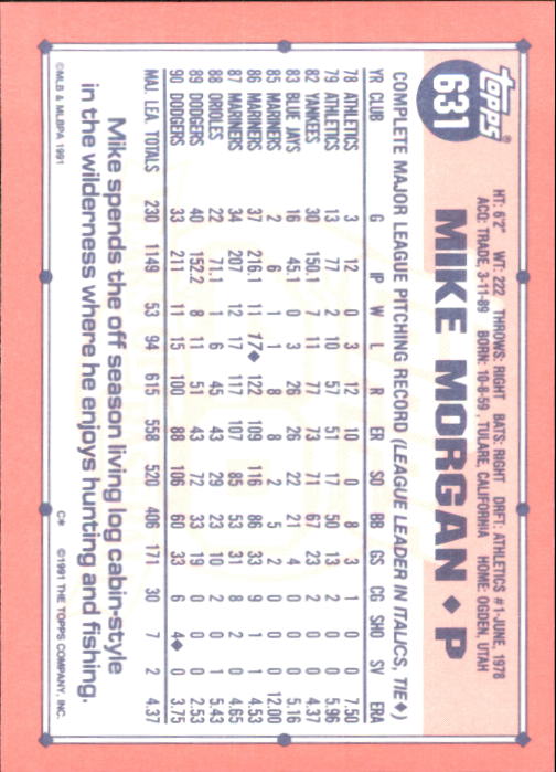 B6824- 1991 Topps Tiffany Baseball Card #s 601-792 -You Pick- 15+ FREE US SHIP - Picture 59 of 355