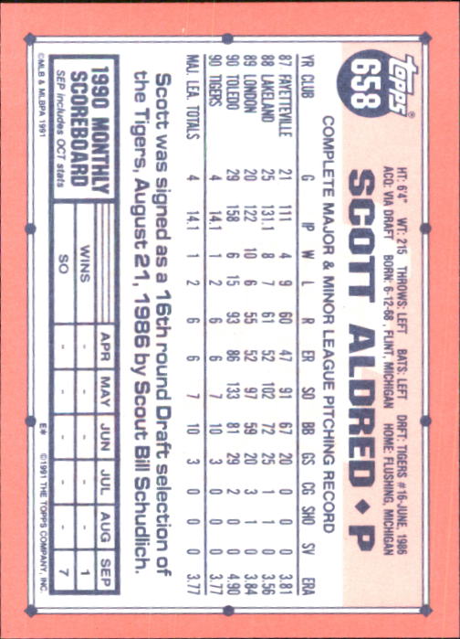 B6824- 1991 Topps Tiffany Baseball Card #s 601-792 -You Pick- 15+ FREE US SHIP - Picture 111 of 355