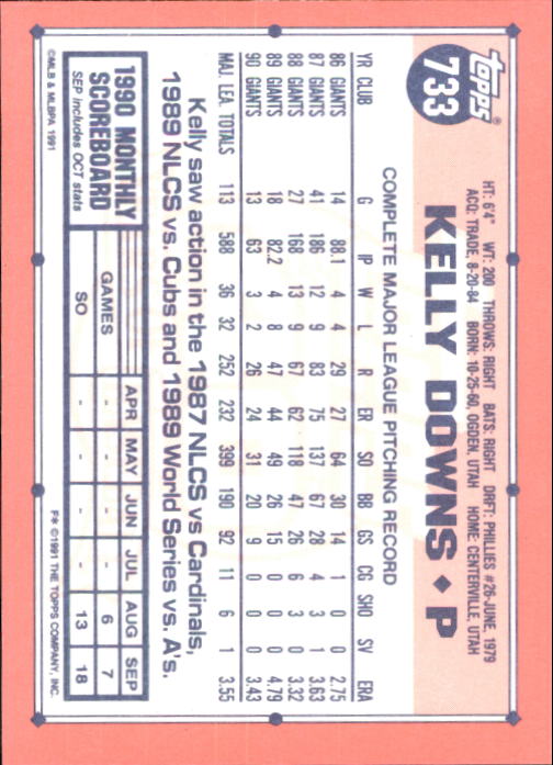 B6824- 1991 Topps Tiffany Baseball Card #s 601-792 -You Pick- 15+ FREE US SHIP - Picture 247 of 355