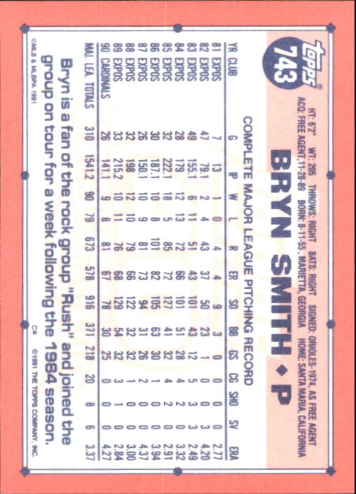 B6824- 1991 Topps Tiffany Baseball Card #s 601-792 -You Pick- 15+ FREE US SHIP - Picture 265 of 355