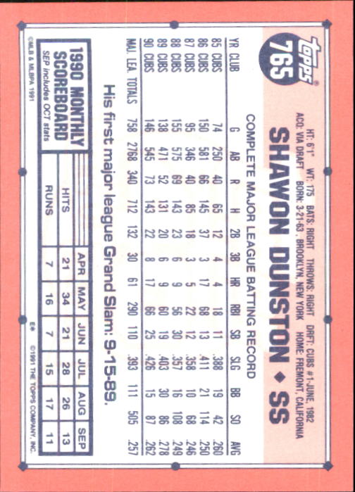 B6824- 1991 Topps Tiffany Baseball Card #s 601-792 -You Pick- 15+ FREE US SHIP - Picture 305 of 355