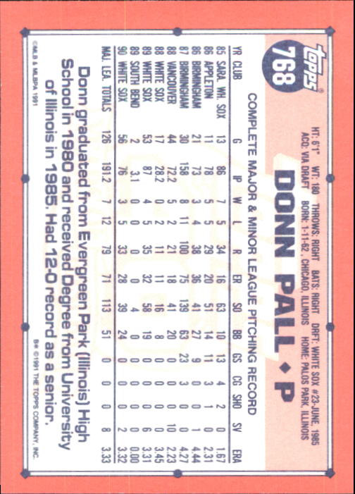 B6824- 1991 Topps Tiffany Baseball Card #s 601-792 -You Pick- 15+ FREE US SHIP - Picture 311 of 355