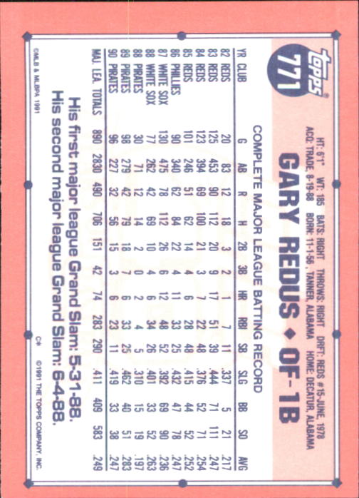 B6824- 1991 Topps Tiffany Baseball Card #s 601-792 -You Pick- 15+ FREE US SHIP - Picture 317 of 355