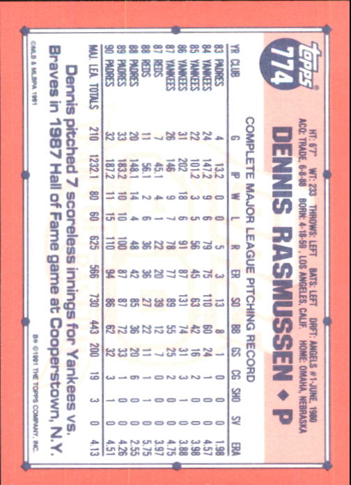 B6824- 1991 Topps Tiffany Baseball Card #s 601-792 -You Pick- 15+ FREE US SHIP - Picture 323 of 355