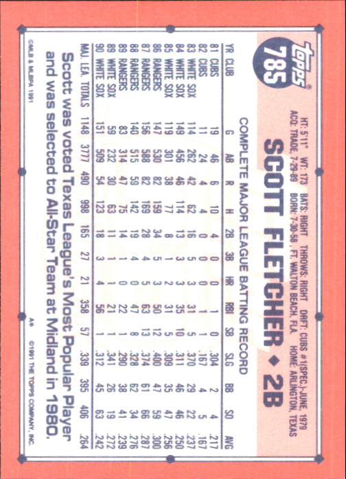 B6824- 1991 Topps Tiffany Baseball Card #s 601-792 -You Pick- 15+ FREE US SHIP - Picture 343 of 355