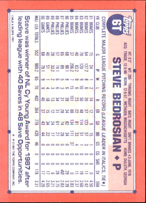 B1524- 1991 Topps Traded BB Karten 1-132 + Rookies -du Pick- 15 + Gratis US - Bild 11 von 261