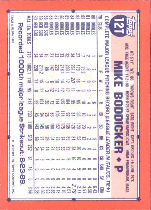 B1524- 1991 Topps Traded BB Karten 1-132 + Rookies -du Pick- 15 + Gratis US - Bild 23 von 261