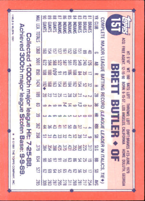 B1524- 1991 Topps Traded BB Karten 1-132 + Rookies -du Pick- 15 + Gratis US - Bild 29 von 261