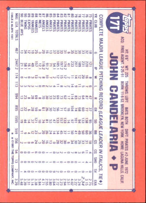 B1524- 1991 Topps Traded BB Karten 1-132 + Rookies -du Pick- 15 + Gratis US - Bild 33 von 261