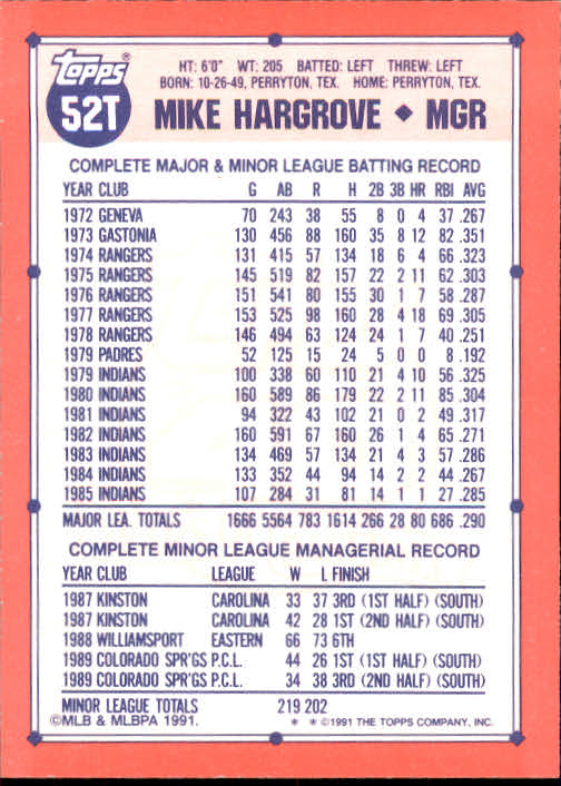 B1524- 1991 Topps Traded BB Karten 1-132 + Rookies -du Pick- 15 + Gratis US - Bild 103 von 261