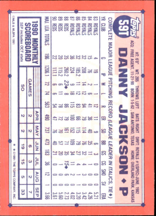 B1524- 1991 Topps Traded BB Karten 1-132 + Rookies -du Pick- 15 + Gratis US - Bild 117 von 261
