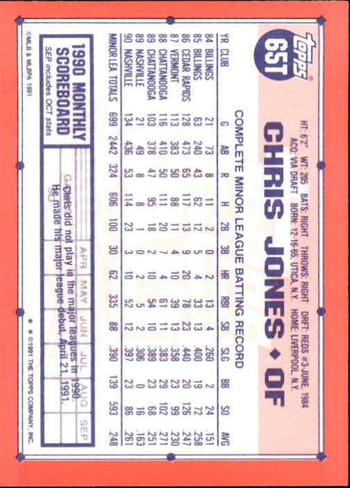 B1524- 1991 Topps Traded BB Karten 1-132 + Rookies -du Pick- 15 + Gratis US - Bild 129 von 261