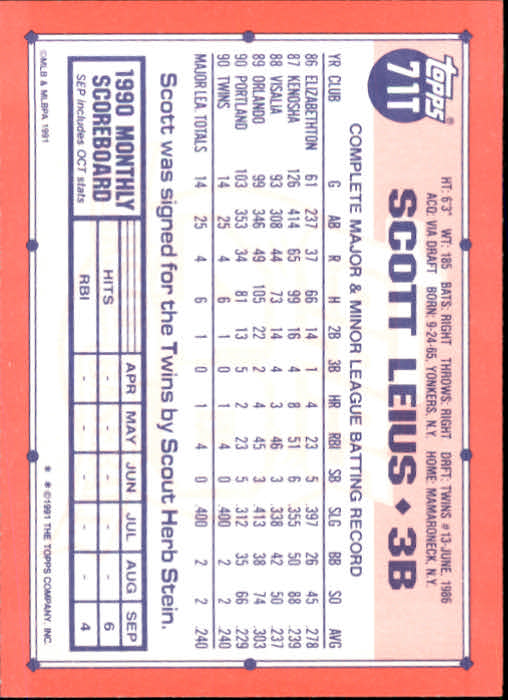B1524- 1991 Topps Traded BB Karten 1-132 + Rookies -du Pick- 15 + Gratis US - Bild 141 von 261