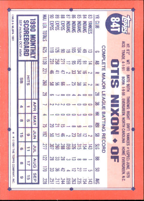 B1524- 1991 Topps Traded BB Karten 1-132 + Rookies -du Pick- 15 + Gratis US - Bild 167 von 261