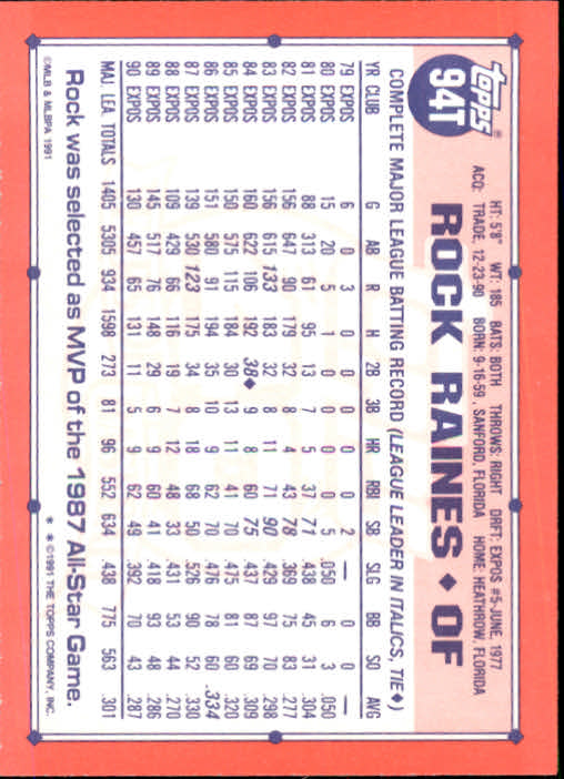 B1524- 1991 Topps Traded BB Karten 1-132 + Rookies -du Pick- 15 + Gratis US - Bild 185 von 261