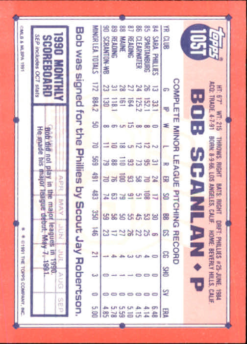 B1524- 1991 Topps Traded BB Karten 1-132 + Rookies -du Pick- 15 + Gratis US - Bild 207 von 261