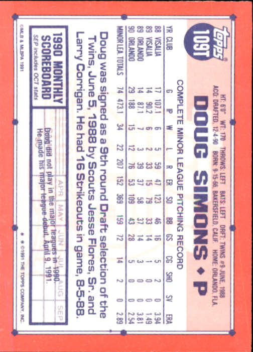 B1524- 1991 Topps Traded BB Karten 1-132 + Rookies -du Pick- 15 + Gratis US - Bild 215 von 261