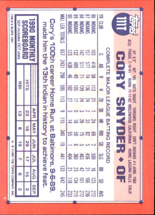 B1524- 1991 Topps Traded BB Karten 1-132 + Rookies -du Pick- 15 + Gratis US - Bild 219 von 261