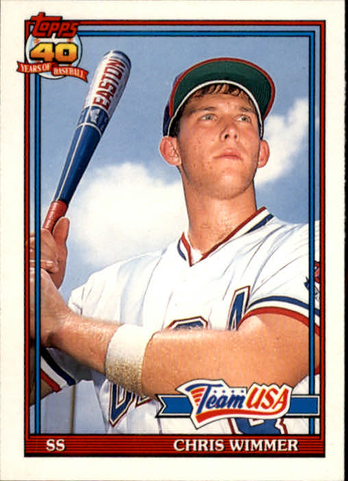 1991 Topps Traded #130T Chris Wimmer USA RC