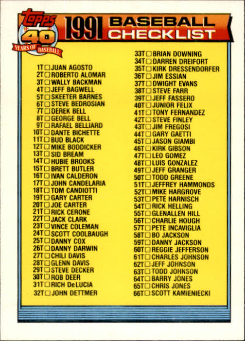 B1524- 1991 Topps Traded BB Karten 1-132 + Rookies -du Pick- 15 + Gratis US - Bild 260 von 261