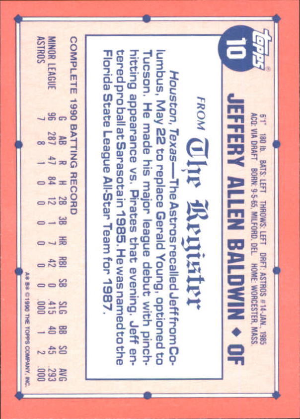 1991 Topps Debut '90 Baseball (Pick Card From List) C66 10-24 - Picture 11 of 209