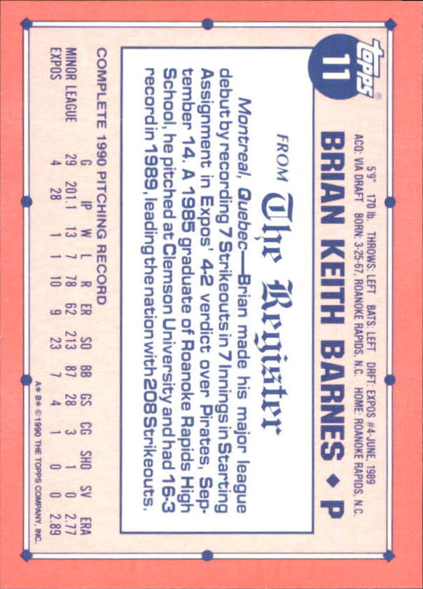 1991 Topps Debut '90 Baseball (Pick Card From List) C66 10-24 - Picture 13 of 209